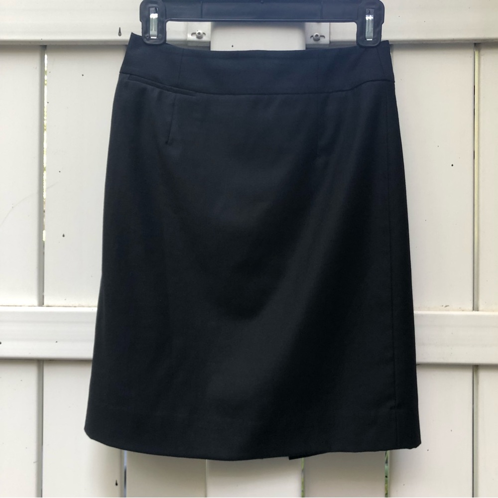 J. Crew Super 120s wool high pencil skirt in Petite 0 black